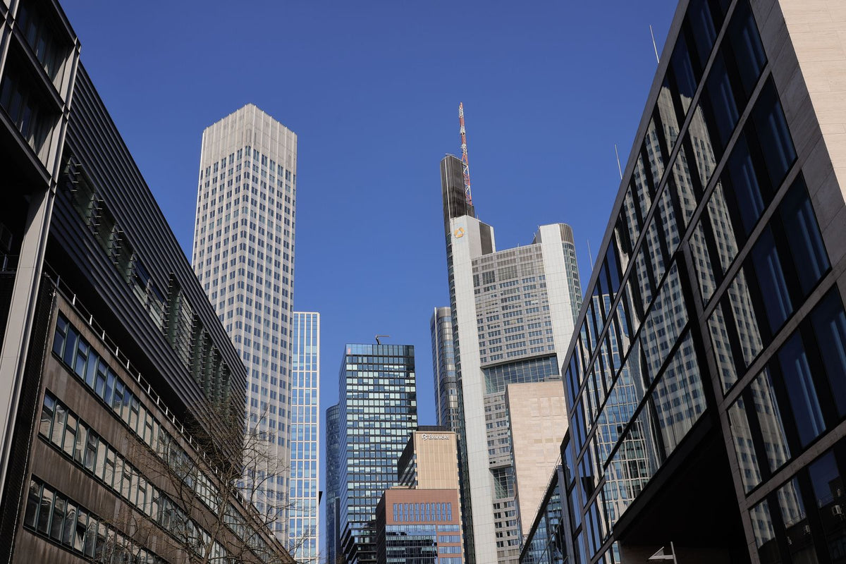 Quartiere finanziario di Francoforte in Germania per un articolo sui Bund