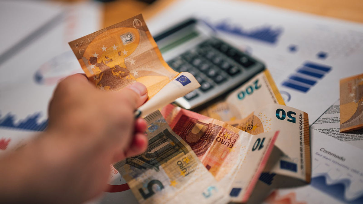 Euro, calcolatrice e documenti finanziari, titoli collegati all'inflazione