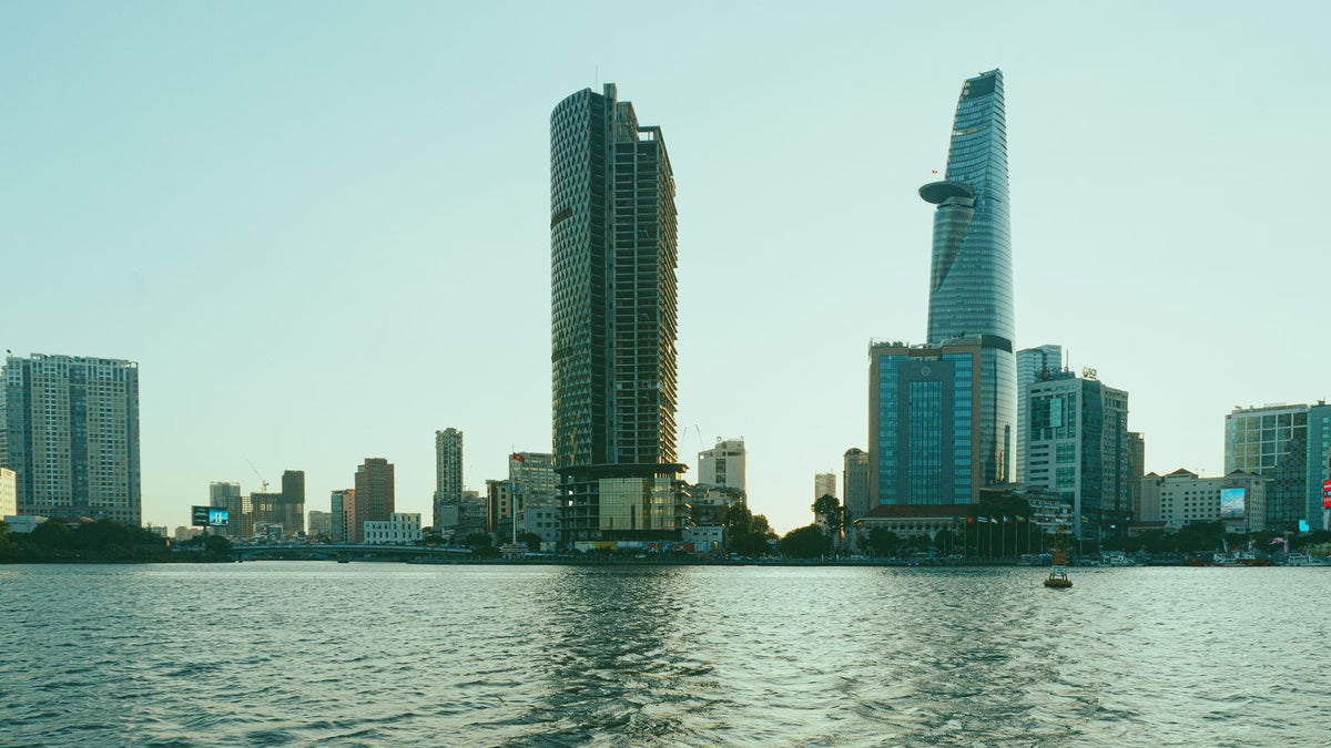 Skyline di Ho Chi Minh City in Vietnam, economia vietnamita e fondi ETF