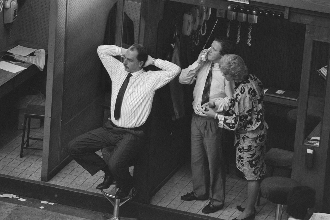 Fotografia d'archivio della Borsa di Amsterdam il 23 ottobre 1987, pochi giorni dopo il Black Monday; CC0